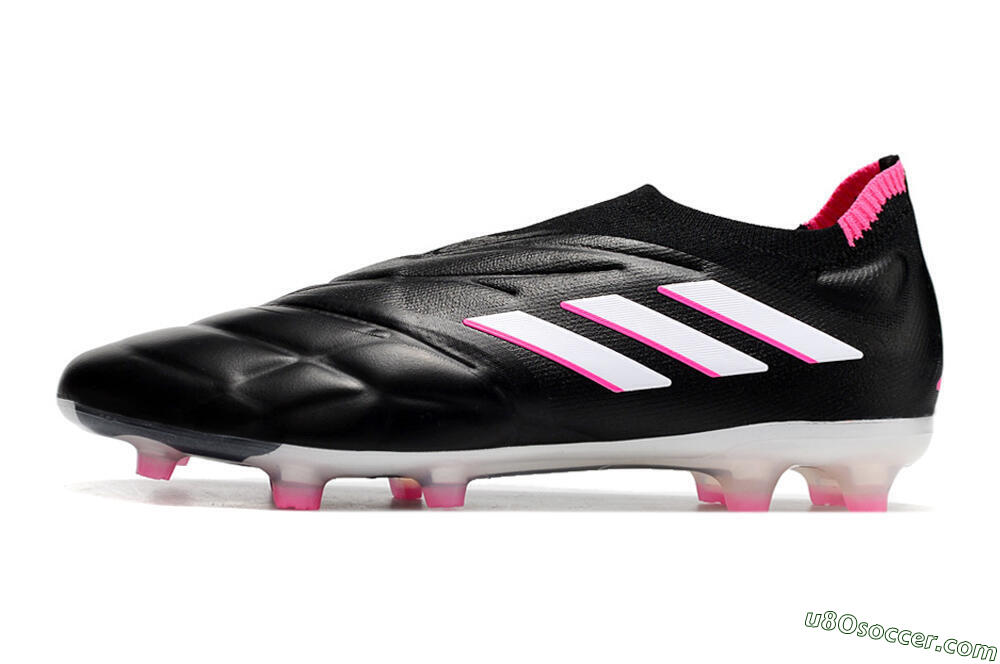Adidas Copa Pure+ FG Firm Ground Soccer Cleats - Black/White/Pink 2