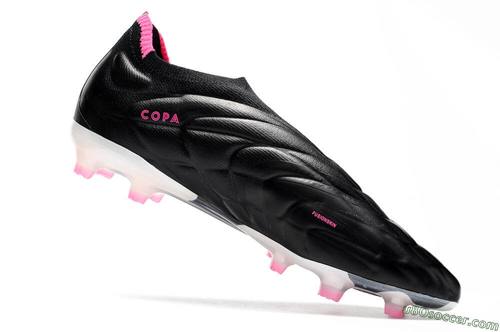 Adidas Copa Pure+ FG Firm Ground Soccer Cleats - Black/White/Pink 4