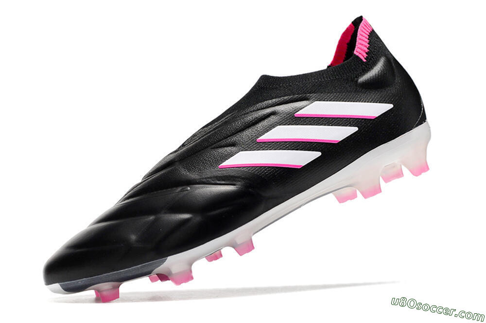 Adidas Copa Pure+ FG Firm Ground Soccer Cleats - Black/White/Pink 5