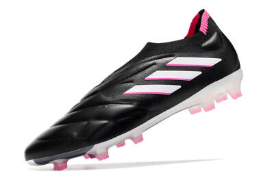 Adidas Copa Pure+ FG Firm Ground Soccer Cleats - Black/White/Pink