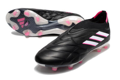 Adidas Copa Pure+ FG Firm Ground Soccer Cleats - Black/White/Pink