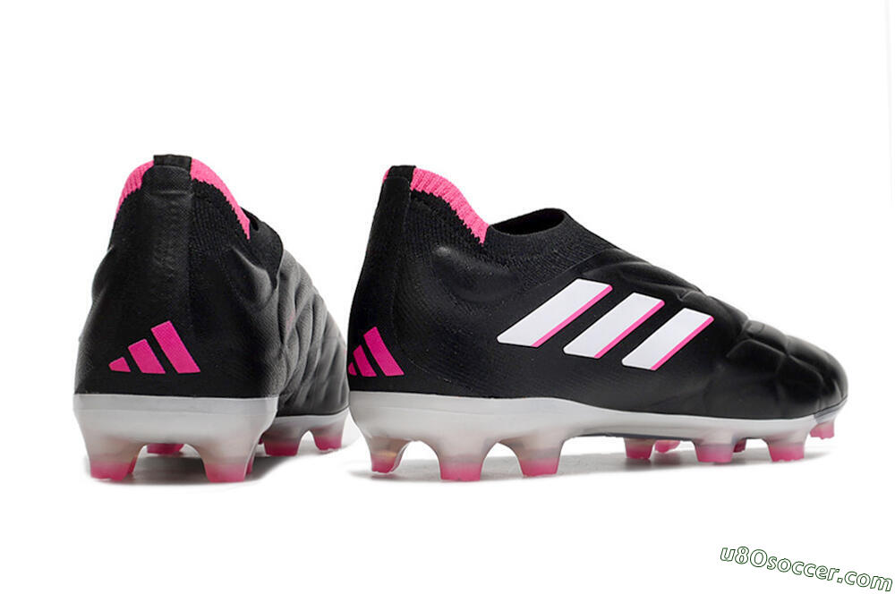Adidas Copa Pure+ FG Firm Ground Soccer Cleats - Black/White/Pink 6