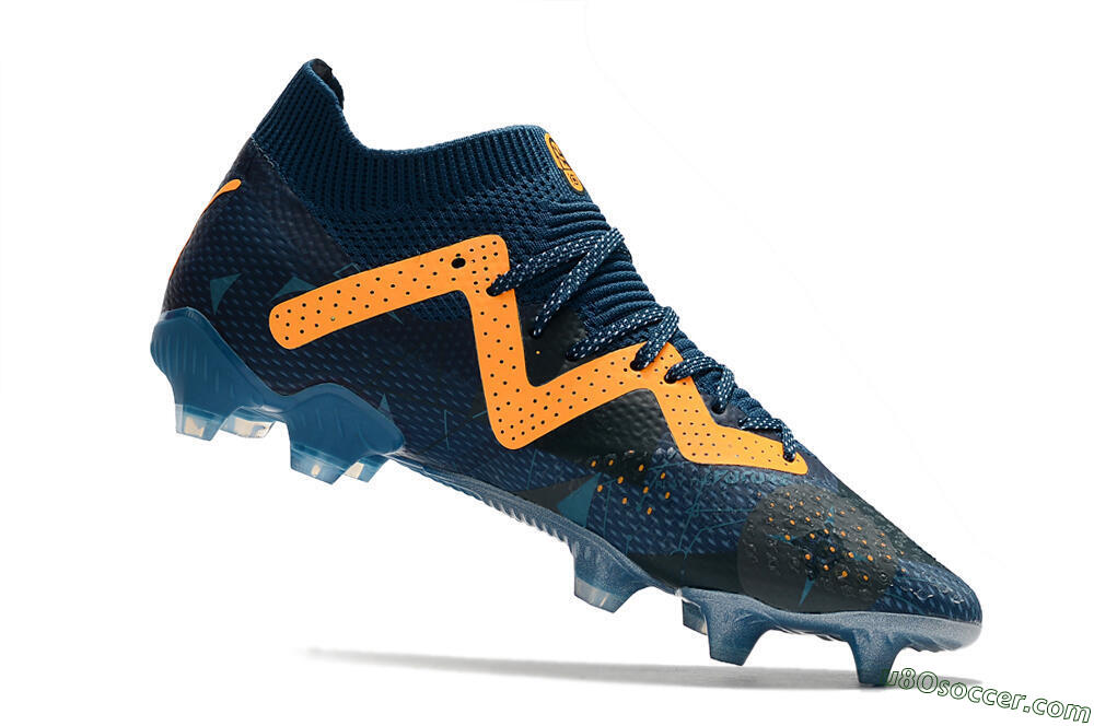 Puma Future Ultimate FG Firm Ground Soccer Cleats - Blue/Yellow 4