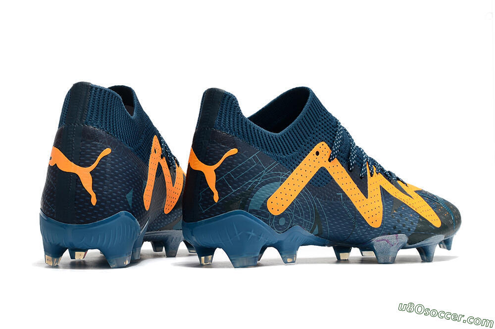 Puma Future Ultimate FG Firm Ground Soccer Cleats - Blue/Yellow 6