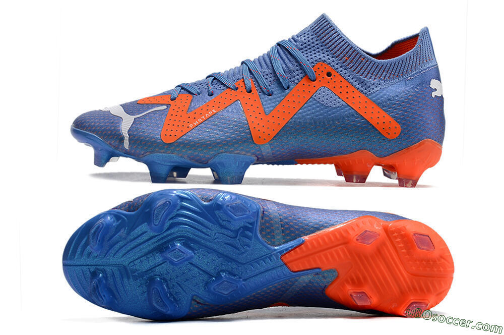 Puma Future Ultimate FG Firm Ground Soccer Cleats - Blue/Orange/White 0