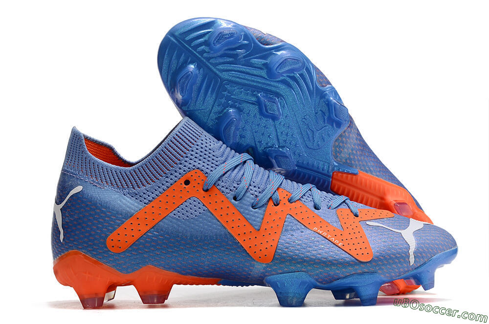 Puma Future Ultimate FG Firm Ground Soccer Cleats - Blue/Orange/White 1