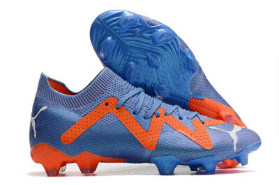 Puma Future Ultimate FG Firm Ground Soccer Cleats - Blue/Orange/White