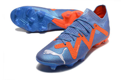 Puma Future Ultimate FG Firm Ground Soccer Cleats - Blue/Orange/White