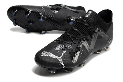 Puma Future Ultimate FG Firm Ground Soccer Cleats - Black/White