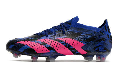 Adidas Predator Accuracy.1 Paul Pogba FG Firm Ground Soccer Cleats - Blue/Black/Pink