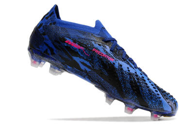 Adidas Predator Accuracy.1 Paul Pogba FG Firm Ground Soccer Cleats - Blue/Black/Pink