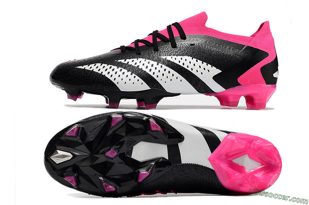 Adidas Predator Accuracy.1 FG Firm Ground Soccer Cleats - Black/Pink/White 0