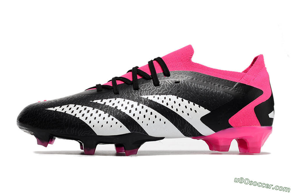 Adidas Predator Accuracy.1 FG Firm Ground Soccer Cleats - Black/Pink/White 2