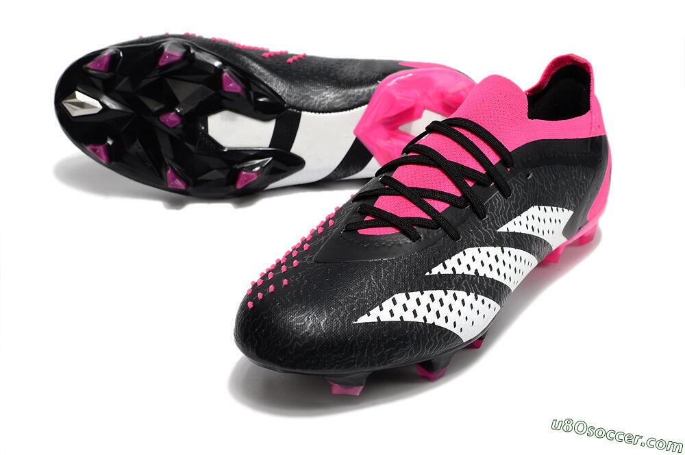 Adidas Predator Accuracy.1 FG Firm Ground Soccer Cleats - Black/Pink/White 3