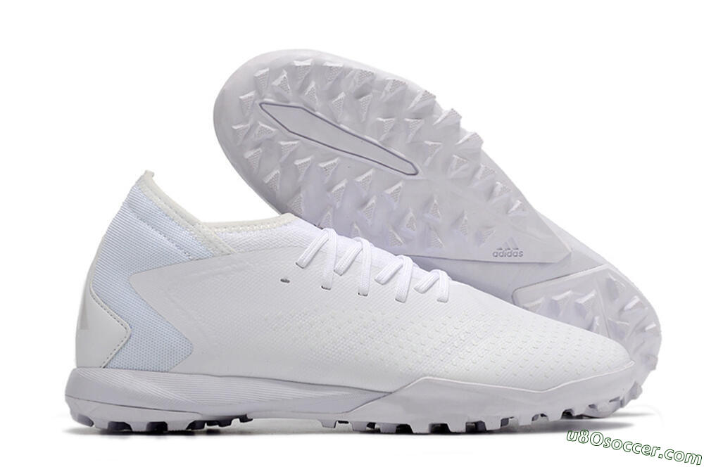 Adidas Predator Accuracy.3 TF Artificial Turf Soccer Shoes - White/White 1