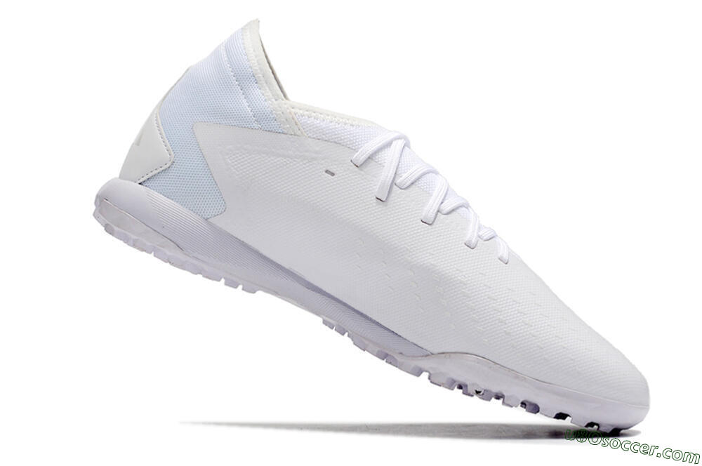 Adidas Predator Accuracy.3 TF Artificial Turf Soccer Shoes - White/White 4