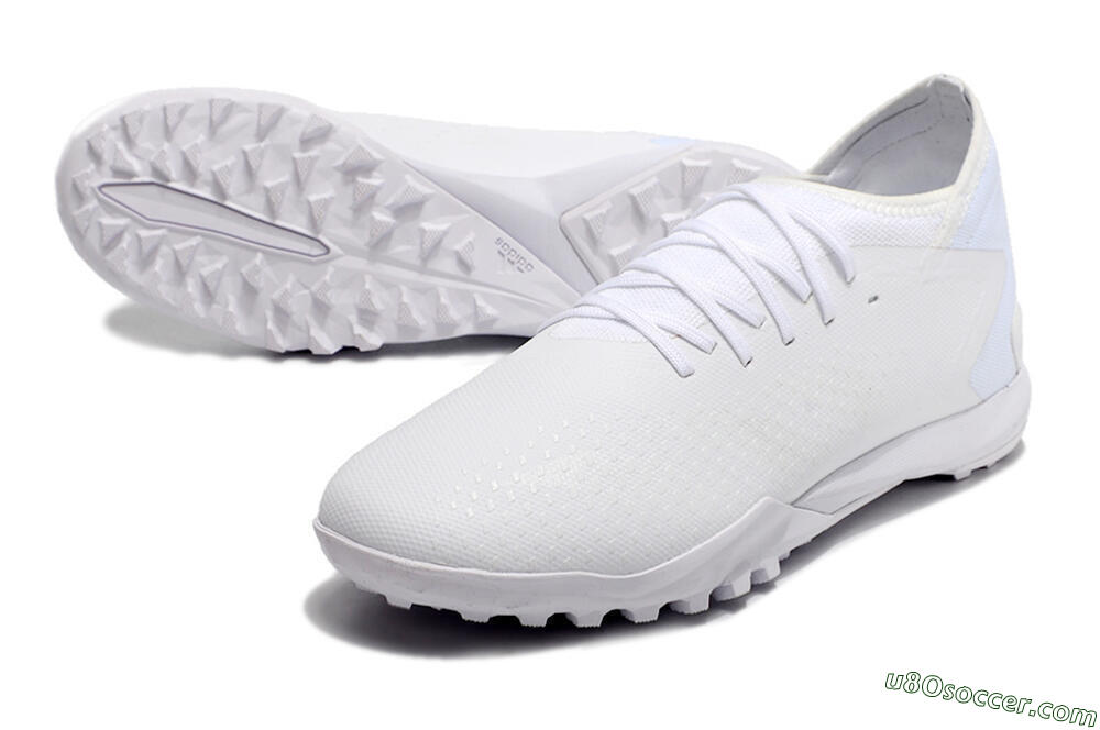 Adidas Predator Accuracy.3 TF Artificial Turf Soccer Shoes - White/White 3