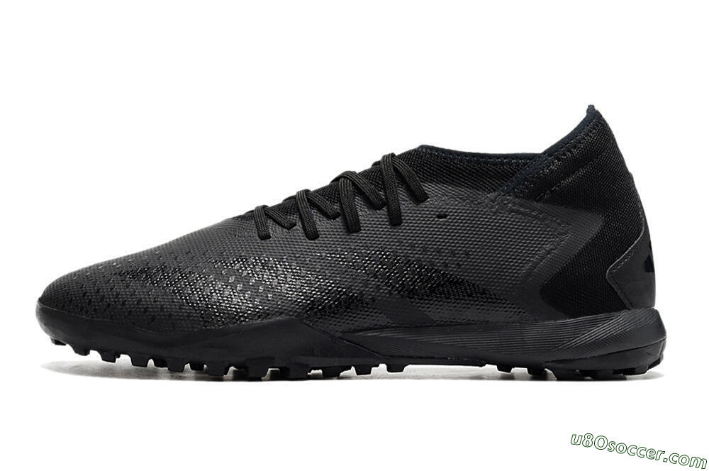 Adidas Predator Accuracy.3 TF Artificial Turf Soccer Shoes - Black/Black 2