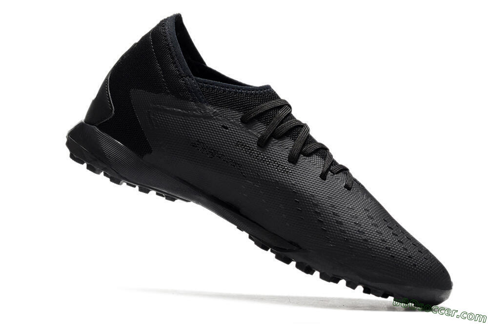 Adidas Predator Accuracy.3 TF Artificial Turf Soccer Shoes - Black/Black 4