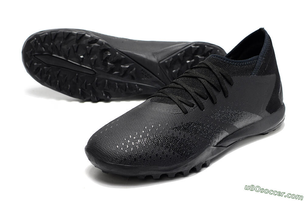 Adidas Predator Accuracy.3 TF Artificial Turf Soccer Shoes - Black/Black 3