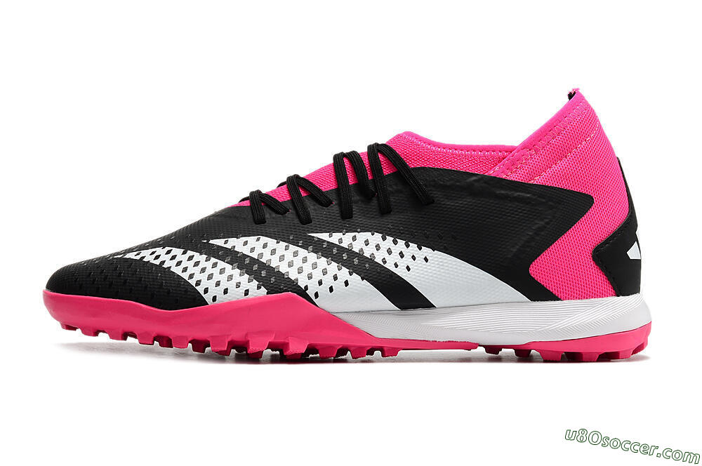 Adidas Predator Accuracy.3 TF Artificial Turf Soccer Shoes - Black/Pink/White 2