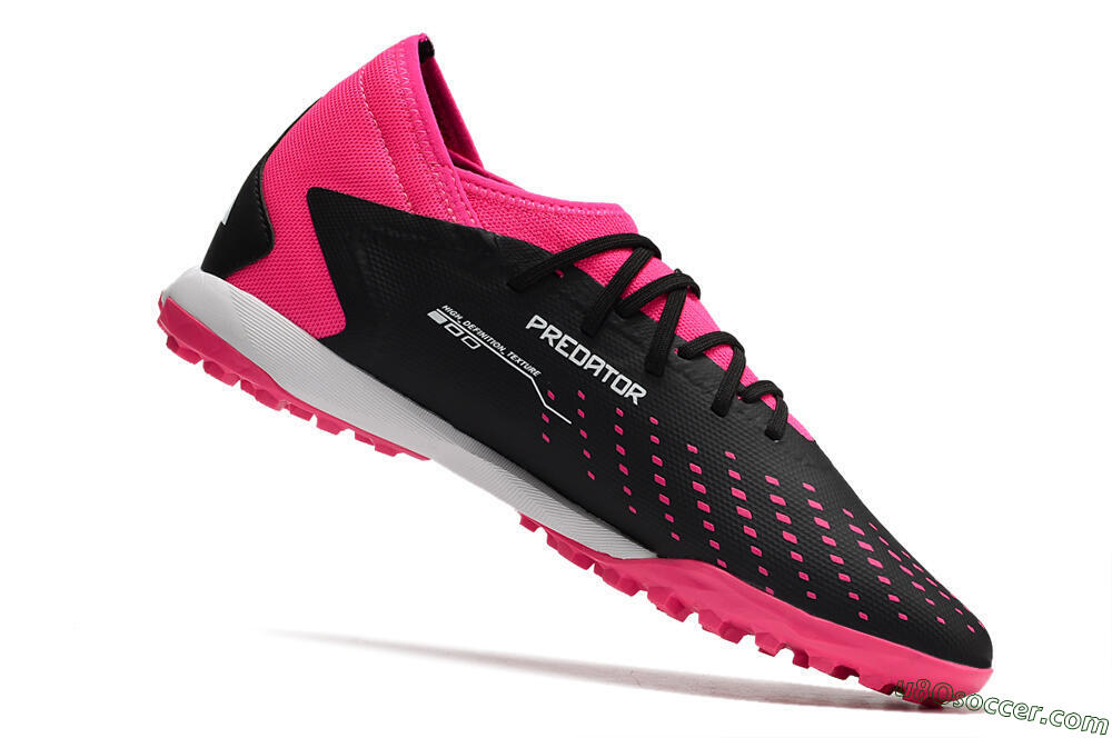 Adidas Predator Accuracy.3 TF Artificial Turf Soccer Shoes - Black/Pink/White 4