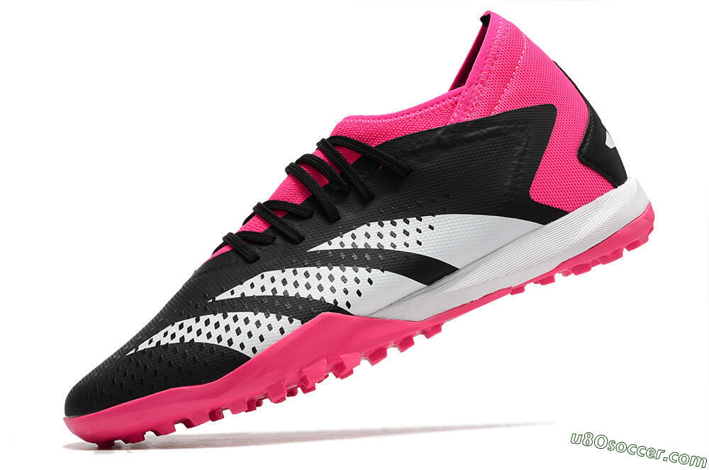Adidas Predator Accuracy.3 TF Artificial Turf Soccer Shoes - Black/Pink/White 5
