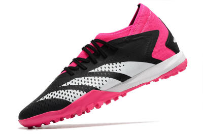 Adidas Predator Accuracy.3 TF Artificial Turf Soccer Shoes - Black/Pink/White
