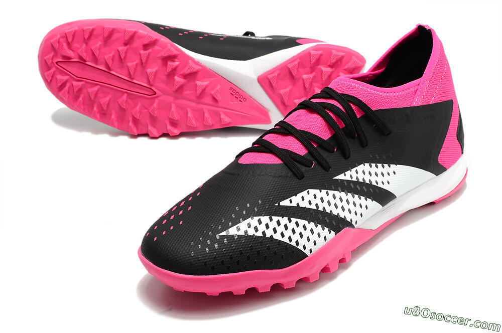 Adidas Predator Accuracy.3 TF Artificial Turf Soccer Shoes - Black/Pink/White 3