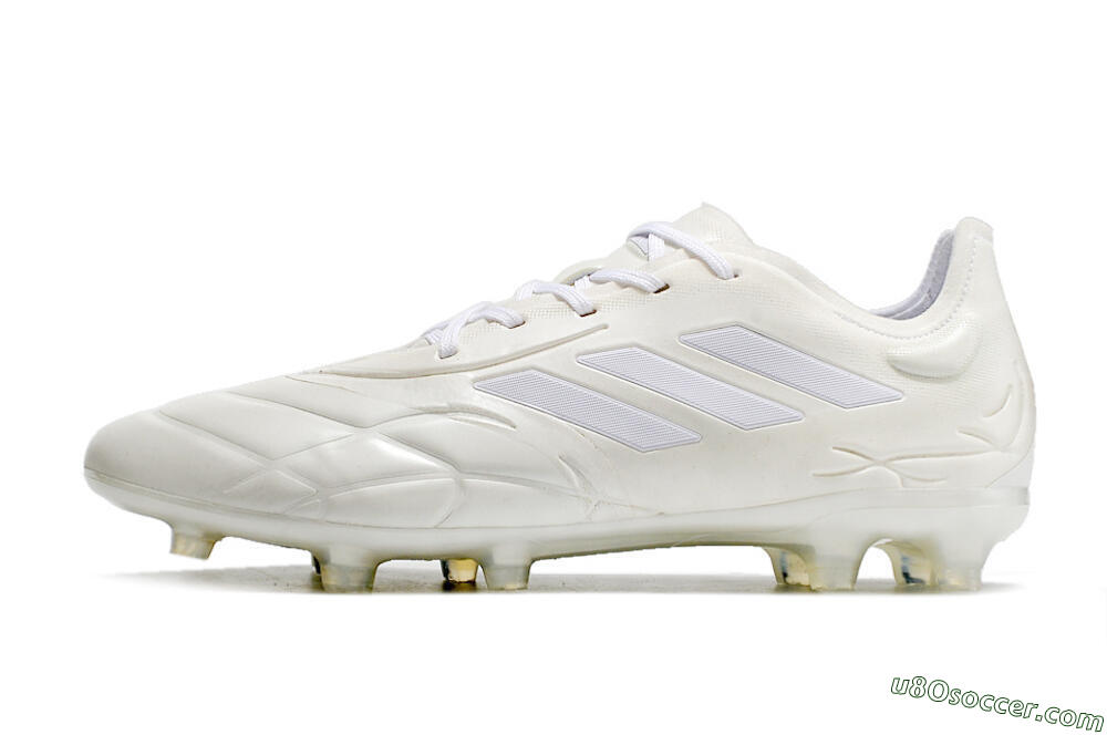 Adidas Copa Pure.1 FG Firm Ground Soccer Cleats - White/White 2