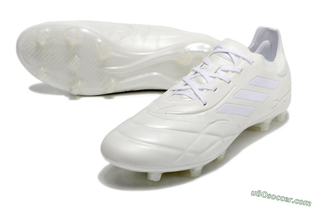 Adidas Copa Pure.1 FG Firm Ground Soccer Cleats - White/White 3