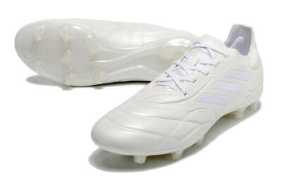 Adidas Copa Pure.1 FG Firm Ground Soccer Cleats - White/White