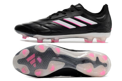 Adidas Copa Pure.1 FG Firm Ground Soccer Cleats - Black/White/Pink