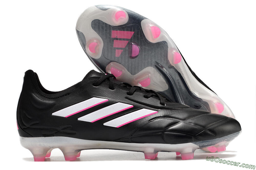 Adidas Copa Pure.1 FG Firm Ground Soccer Cleats - Black/White/Pink 1