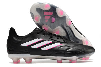 Adidas Copa Pure.1 FG Firm Ground Soccer Cleats - Black/White/Pink