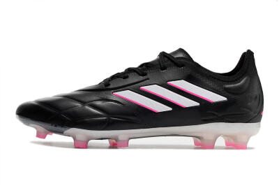 Adidas Copa Pure.1 FG Firm Ground Soccer Cleats - Black/White/Pink