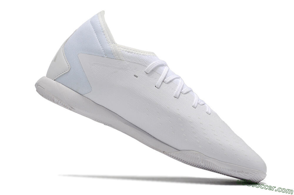 Adidas Predator Accuracy.3 IC Futsal/Indoor Soccer Shoes - White/White 4