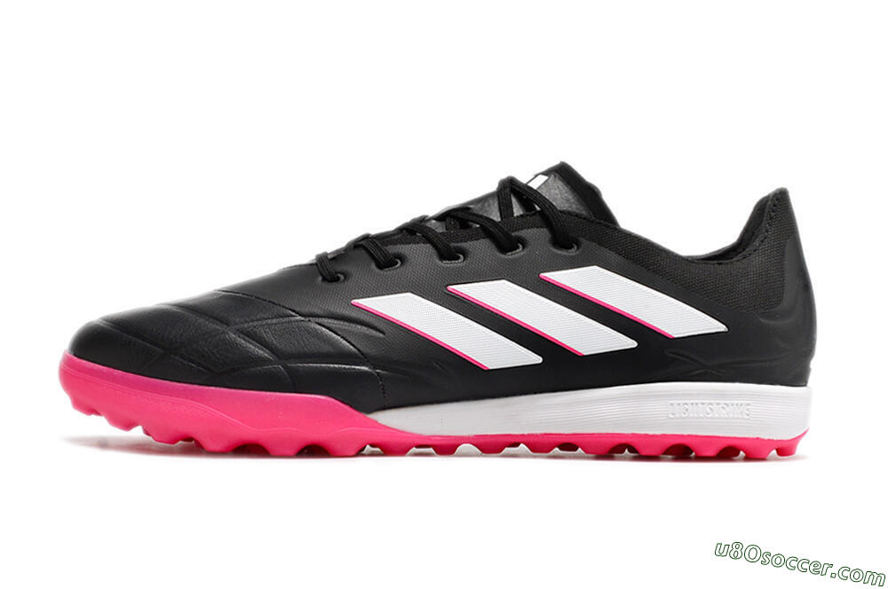 Adidas Copa Pure.3 TF Artificial Turf Soccer Shoes - Black/Pink/White 2