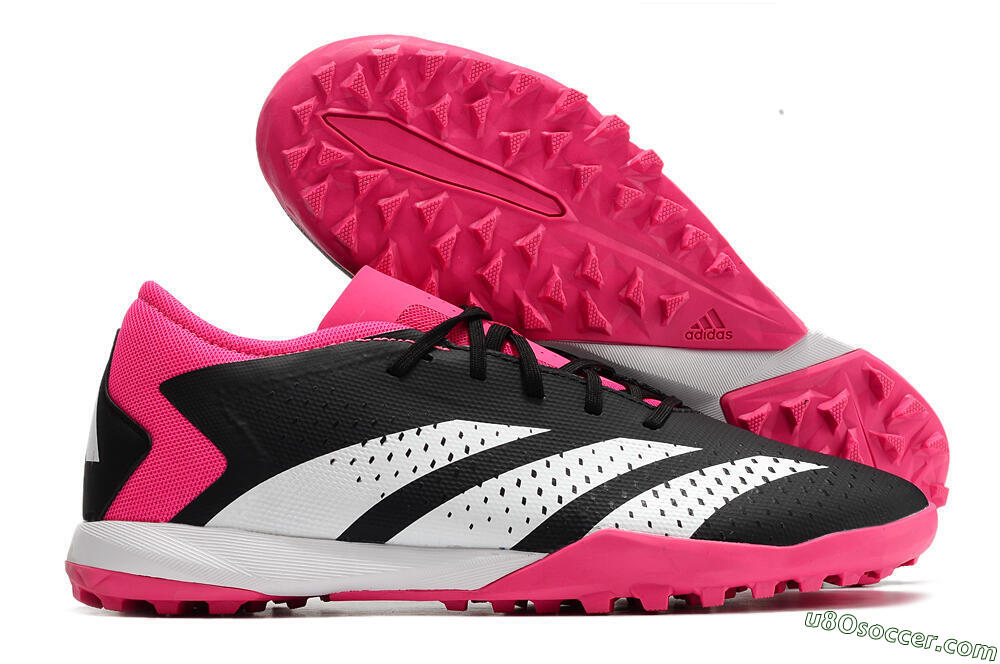 Adidas Predator Accuracy.3 TF Artificial Turf Soccer Shoes - Black/Pink/White 1