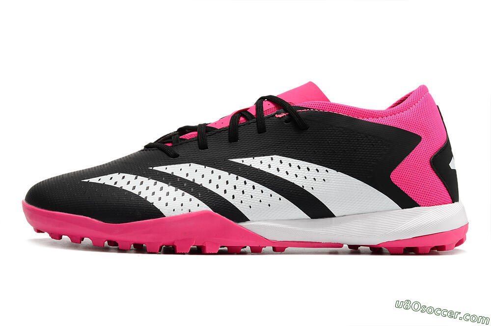 Adidas Predator Accuracy.3 TF Artificial Turf Soccer Shoes - Black/Pink/White 2