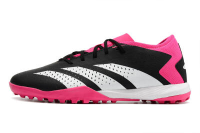 Adidas Predator Accuracy.3 TF Artificial Turf Soccer Shoes - Black/Pink/White