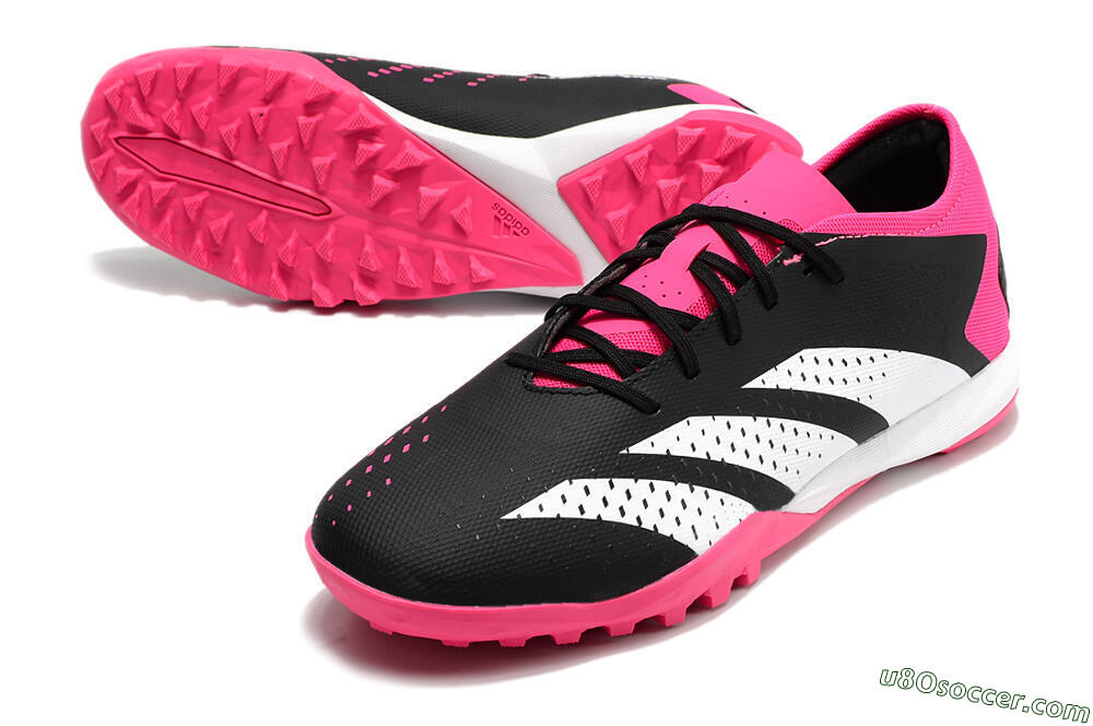Adidas Predator Accuracy.3 TF Artificial Turf Soccer Shoes - Black/Pink/White 3