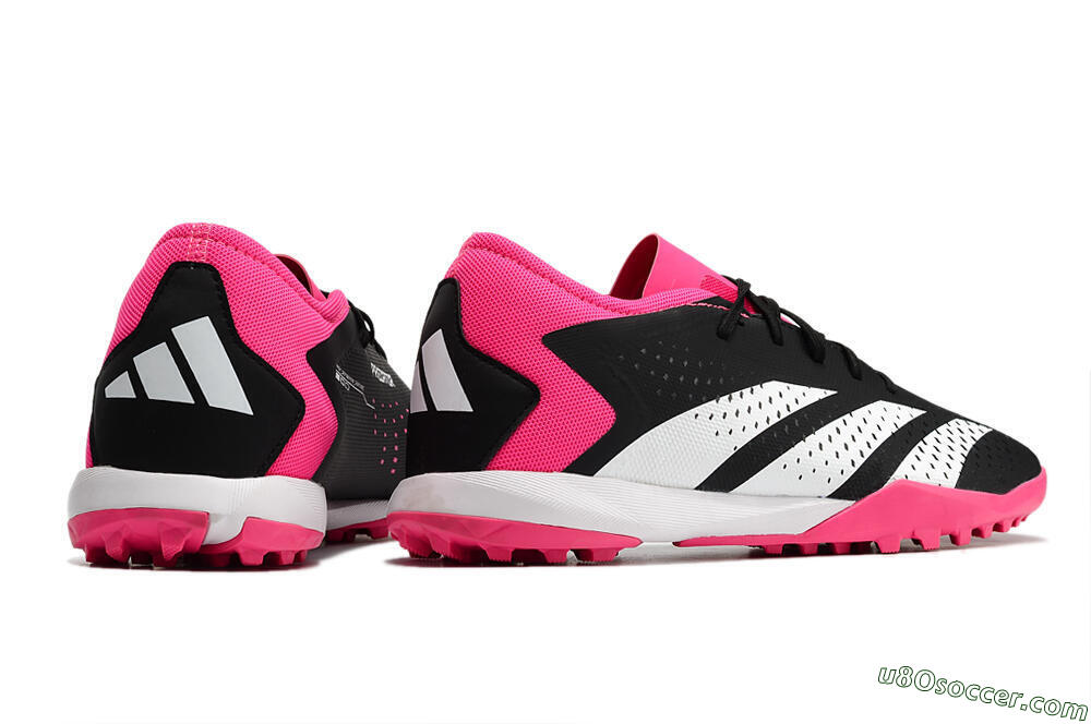 Adidas Predator Accuracy.3 TF Artificial Turf Soccer Shoes - Black/Pink/White 6