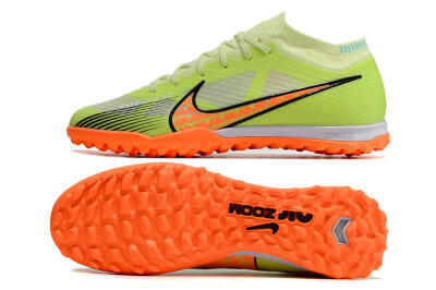 Nike Air Zoom Mercurial Vapor 15 Elite TF Artificial Turf Soccer Shoes - Green/Black/Orange