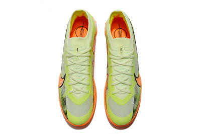 Nike Air Zoom Mercurial Vapor 15 Elite TF Artificial Turf Soccer Shoes - Green/Black/Orange