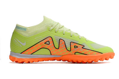 Nike Air Zoom Mercurial Vapor 15 Elite TF Artificial Turf Soccer Shoes - Green/Black/Orange