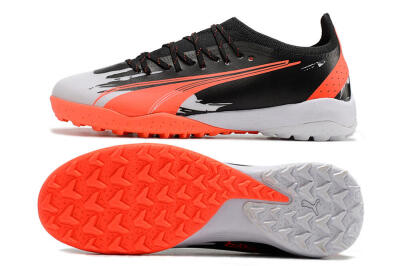 Puma Ultra Ultimate TF Artificial Turf Soccer Shoes - Black/Grey/Red