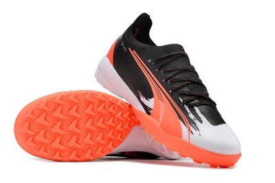 Puma Ultra Ultimate TF Artificial Turf Soccer Shoes - Black/Grey/Red