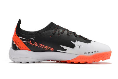 Puma Ultra Ultimate TF Artificial Turf Soccer Shoes - Black/Grey/Red