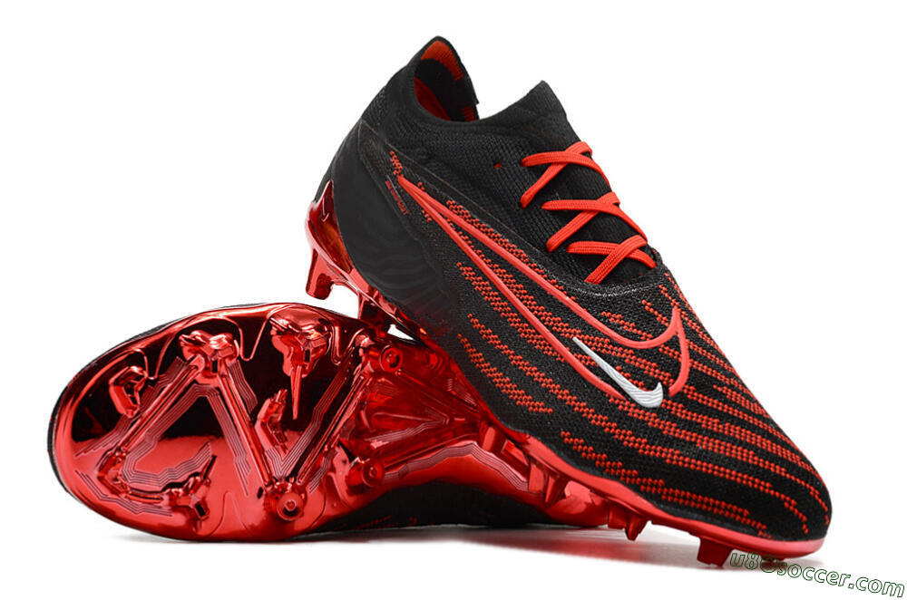 Nike Phantom GX Elite FG Firm Ground Soccer Cleats - Black/White 3